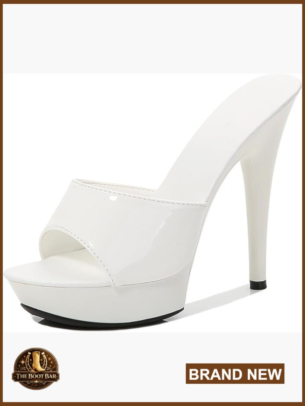 Sky High Stiletto Platform Slide Sandals Sexy Party Heels
